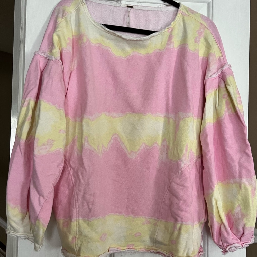 Free people tie dye sweatshirt
